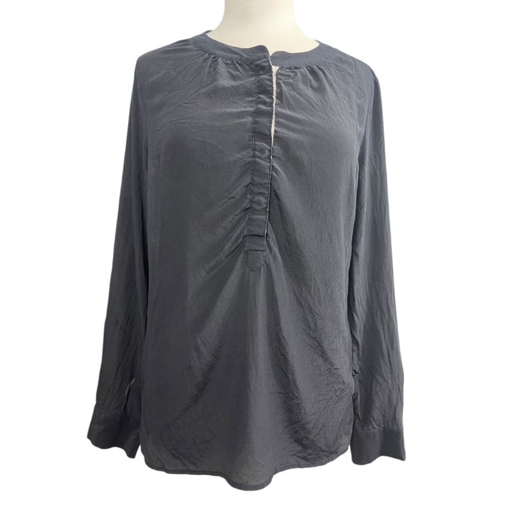Women's Silk Banana Republic Black Blouse Size M